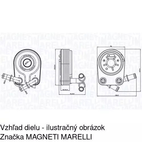 Chladiče oleja POLCAR 3030L8-1