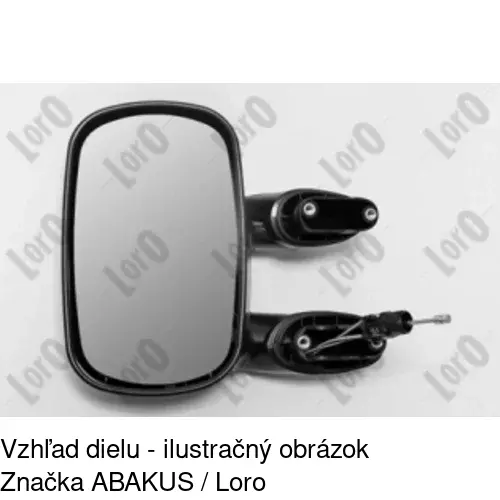 Vonkajšie zrkadlo 3040511M /POLCAR/ - obr. 4