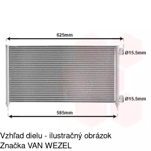 Chladiče klimatizácie 3040K8C3 /POLCAR/ - obr. 5
