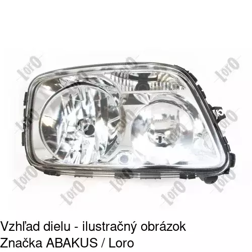 Hlavný reflektor 305610-E /POLCAR/ - obr. 2
