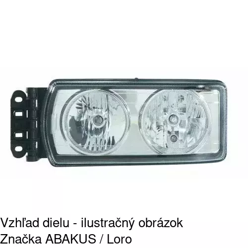 Hlavný reflektor 305810-E /POLCAR/ - obr. 2