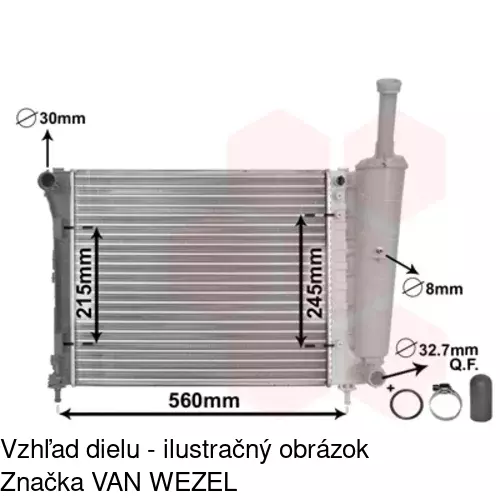 Chladiče vody 30A1082X /POLCAR/ - obr. 4