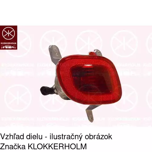 Hmlové svetlo - zadné POLCAR 30A197-X