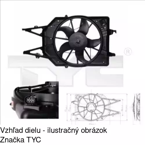 Ventilátory chladičov POLCAR 320123W2
