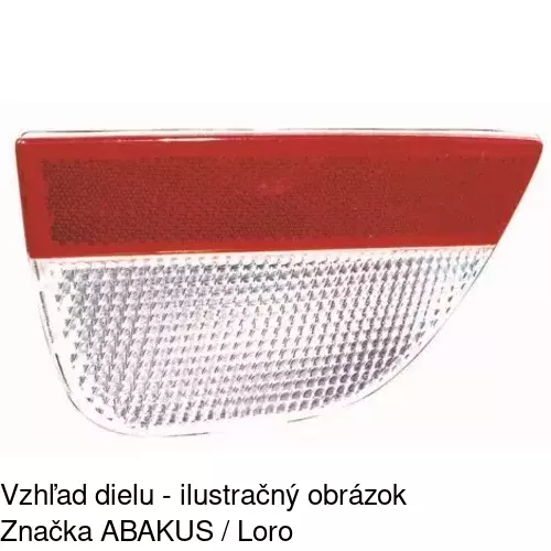 Svetlo spiatočky 3201981E /POLCAR/ - obr. 2