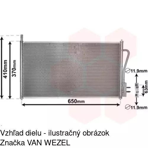 Chladiče klimatizácie 3201K8C1S /POLCAR/ - obr. 5