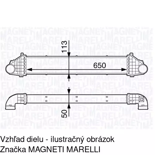 Chladiče vzduchu (Intercoolery) POLCAR 3202J82X