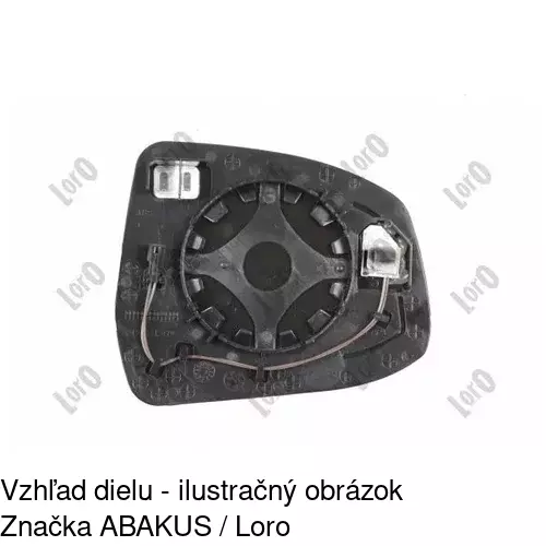 Sklo vonkajšieho zrkadla s držiakom 3205542E /POLCAR/ - obr. 5