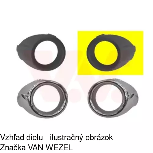 Rámik hmlového svetla 323827-1 /POLCAR/ - obr. 1