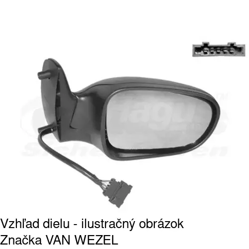 Vonkajšie zrkadlo 3240525M /POLCAR/ - obr. 4