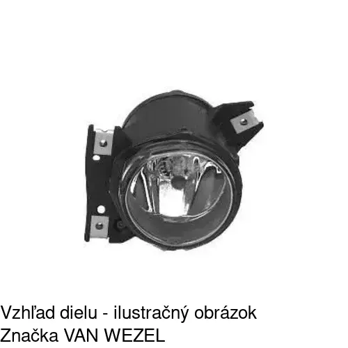 Hmlové svetlo - predné 324130-E /POLCAR/ - obr. 2