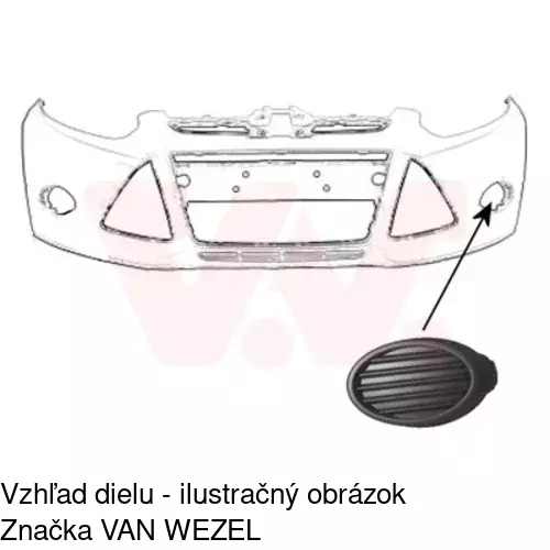 Záslepka otvoru hmlovky POLCAR 32C127-3