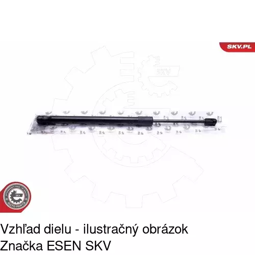 Plynová pružina 3430AW /POLCAR/ - obr. 2