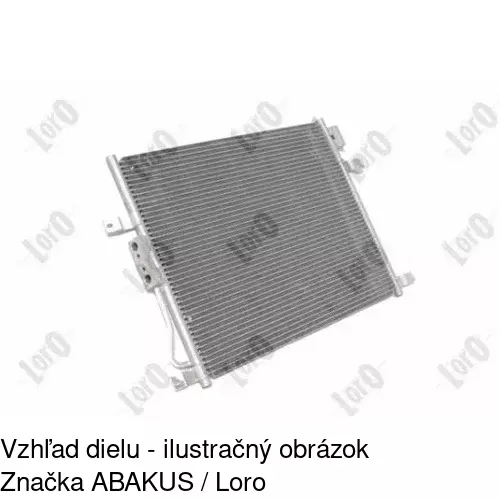 Chladiče klimatizácie 3430K8C1S /POLCAR/ - obr. 2