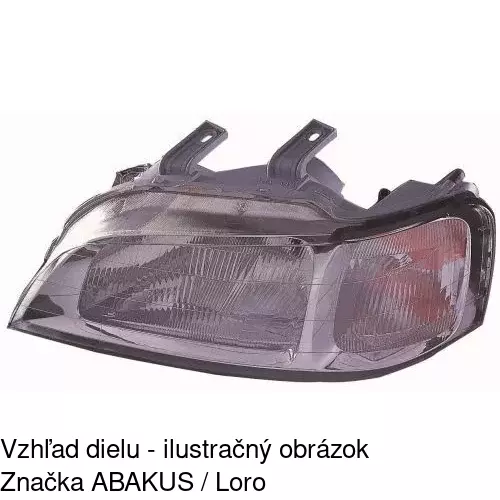 Hlavný reflektor 3811101C /POLCAR/ - obr. 3