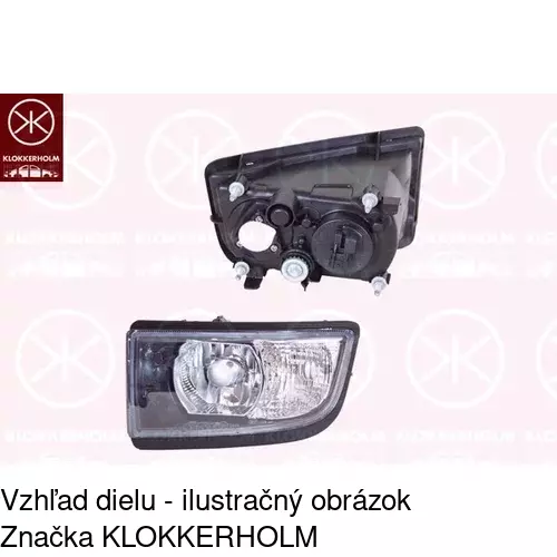 Hmlové svetlo - predné POLCAR 39P129-E