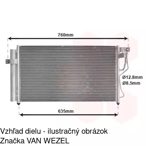 Chladiče klimatizácie 4009K8C1S /POLCAR/ - obr. 1
