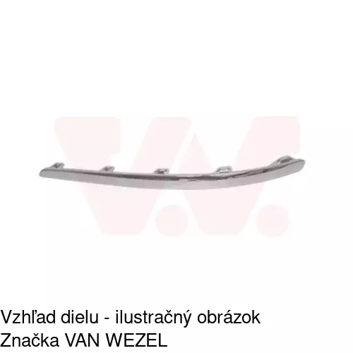 Lišta nárazníka POLCAR 401507-7