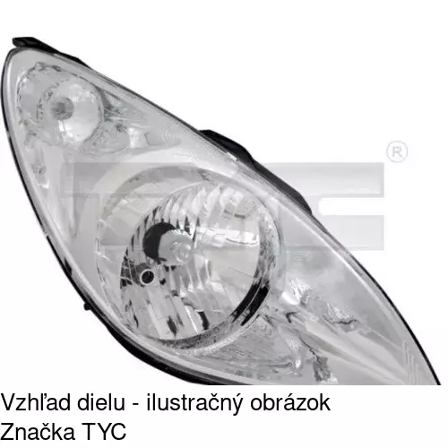Hlavný reflektor 4017100E /POLCAR/ - obr. 1