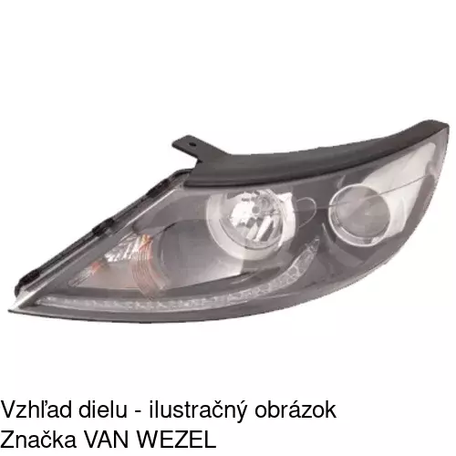Hlavný reflektor 410409-E /POLCAR/ - obr. 3
