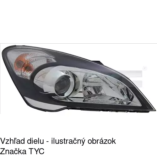 Hlavný reflektor 411809-E /POLCAR/ - obr. 1
