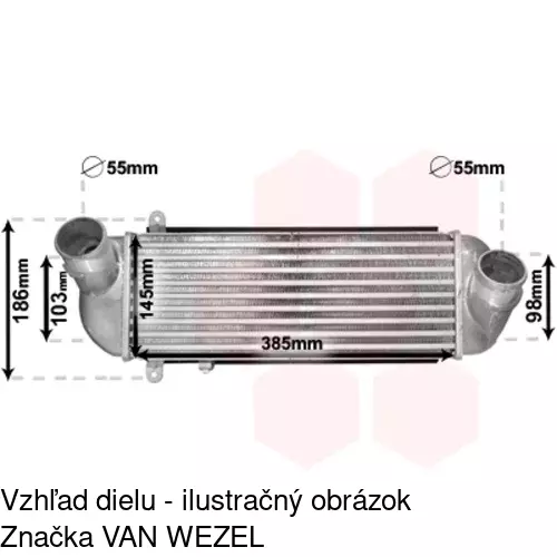 Chladiče vzduchu (Intercoolery) 4172J81X /POLCAR/ - obr. 1