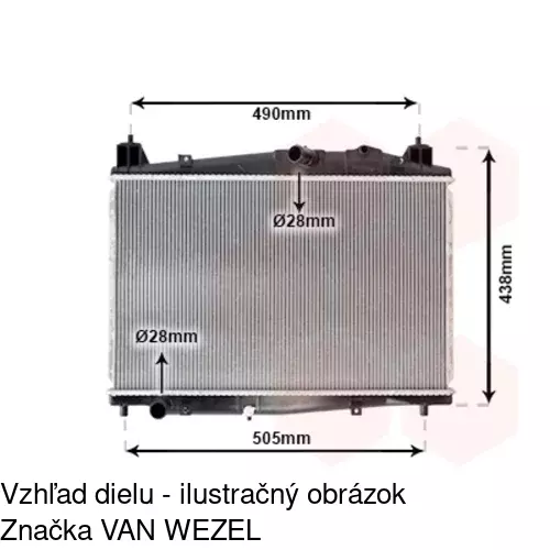 Chladiče vody POLCAR 453308-4