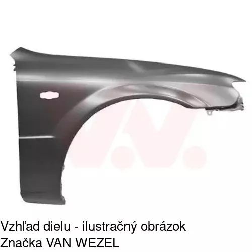 Predný blatník POLCAR 454002-J