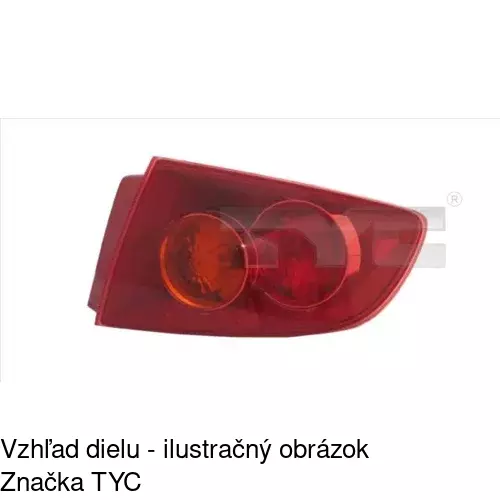 Zadné svetlo 4541886E /POLCAR/ - obr. 1