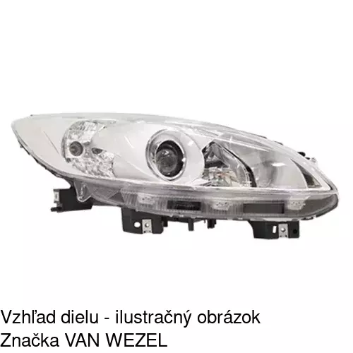 Hlavný reflektor 4551100E /POLCAR/ - obr. 2