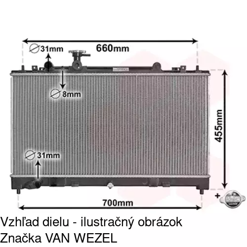 Chladiče vody 456008-7 /POLCAR/ - obr. 1