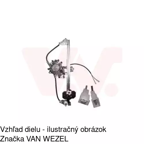 Elektrický mechanizmus okna dverí POLCAR 5001PSE3
