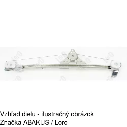 Elektrický mechanizmus okna dverí POLCAR 5002PSE4