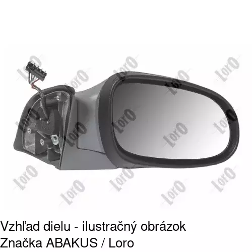 Vonkajšie zrkadlo 5005523M /POLCAR/ - obr. 2