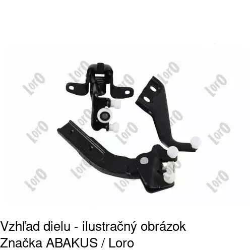 Vozík - kolieska pant posuvných dverí 5012Z-75 /POLCAR/ - obr. 1