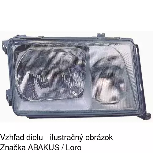 Hlavný reflektor 5014092E /POLCAR/ - obr. 2