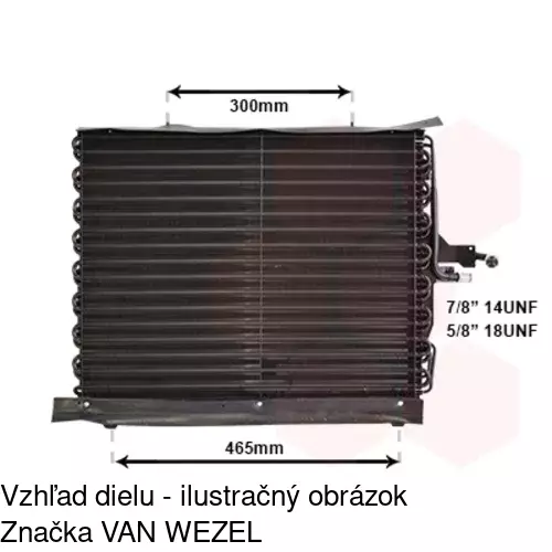 Chladiče klimatizácie 5014K8A6 /POLCAR/ - obr. 2