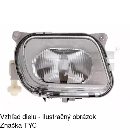 Hmlové svetlo - predné POLCAR 501530-E
