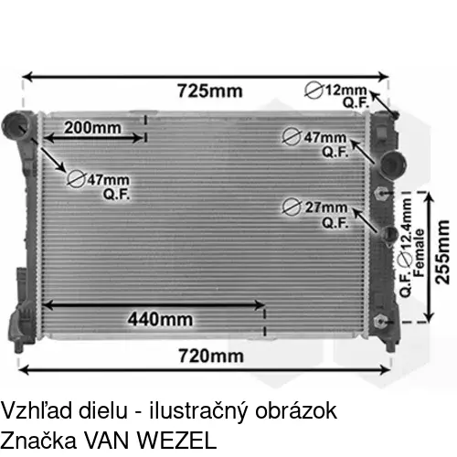 Chladiče vody 501808-2 /POLCAR/ - obr. 3