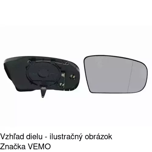 Sklo vonkajšieho zrkadla s držiakom 5025551E /POLCAR/ - obr. 3