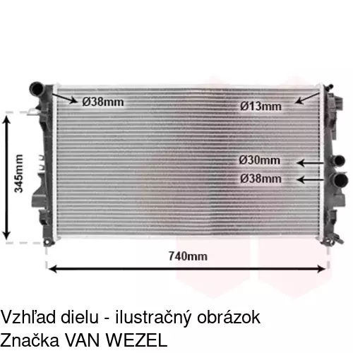Chladiče vody 504008A1 /POLCAR/ - obr. 3