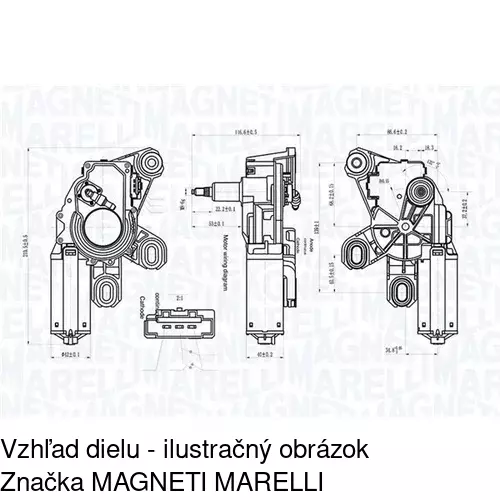 Motorček stieračov 5040SWT3 /POLCAR/ - obr. 1