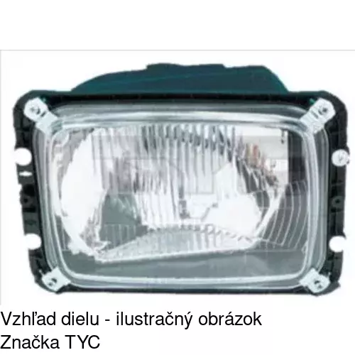 Hlavný reflektor 506109-E /POLCAR/ - obr. 2