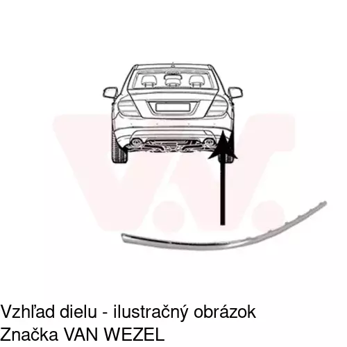 Lišta nárazníka POLCAR 507096-8