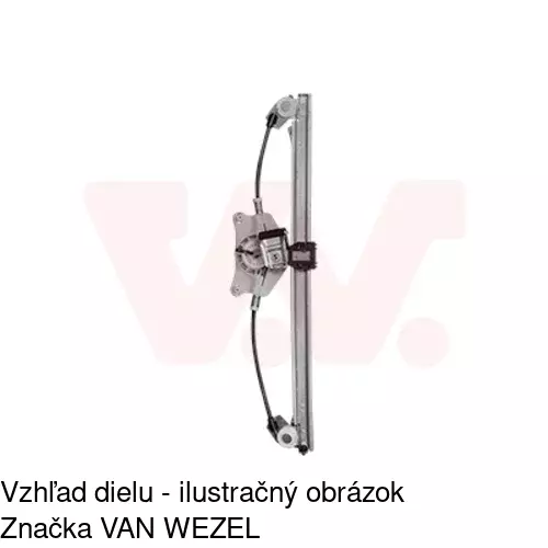 Mechanizmus sťahovania okna elektrický bez motora 5070PSG3 /POLCAR/ - obr. 3