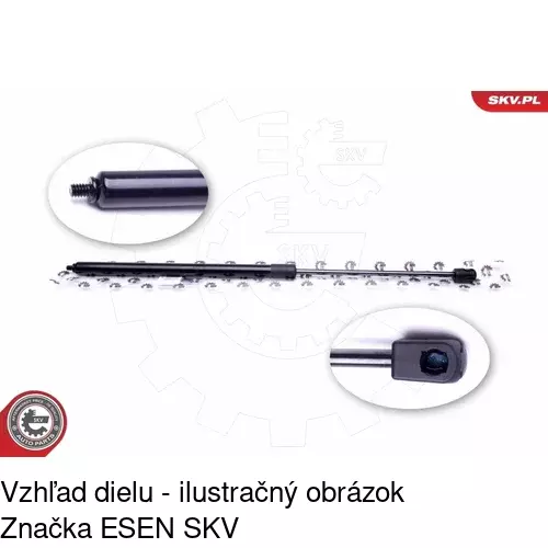 Plynová pružina 5071AS /POLCAR/ - obr. 3