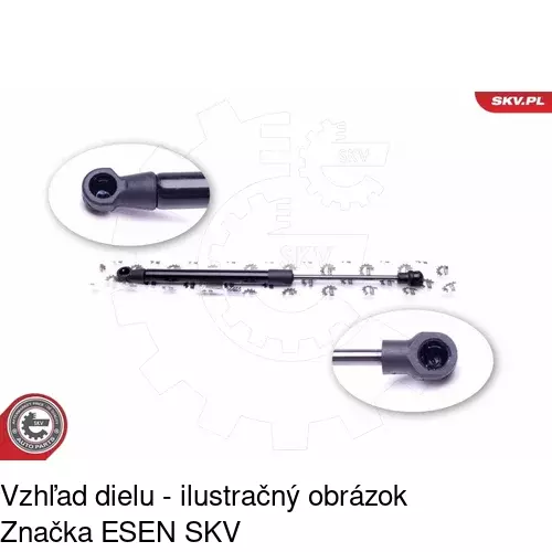 Plynová pružina 5095AB /POLCAR/ - obr. 3
