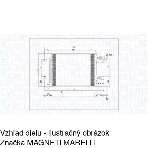 Chladiče klimatizácie 5095K8C2 /POLCAR/ - obr. 2