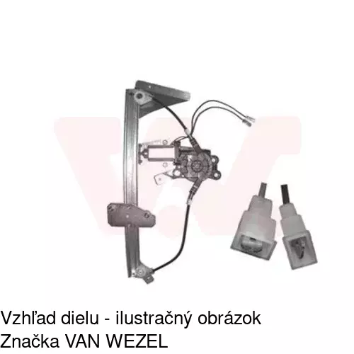 Elektrický mechanizmus okna dverí 5095PSE1 /POLCAR/ - obr. 3