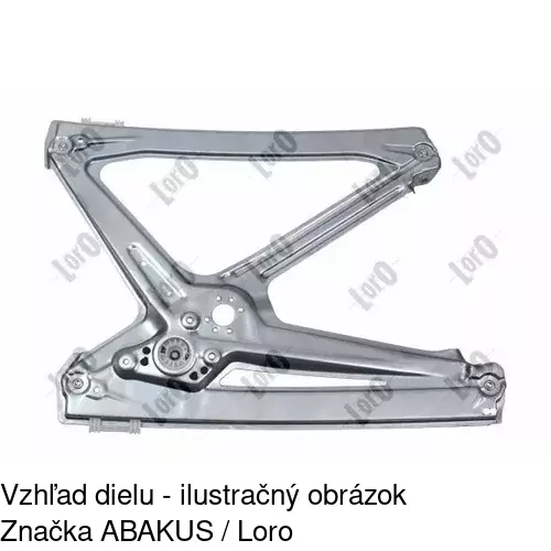Elektrický mechanizmus okna dverí 5098PSE2E /POLCAR/ - obr. 1